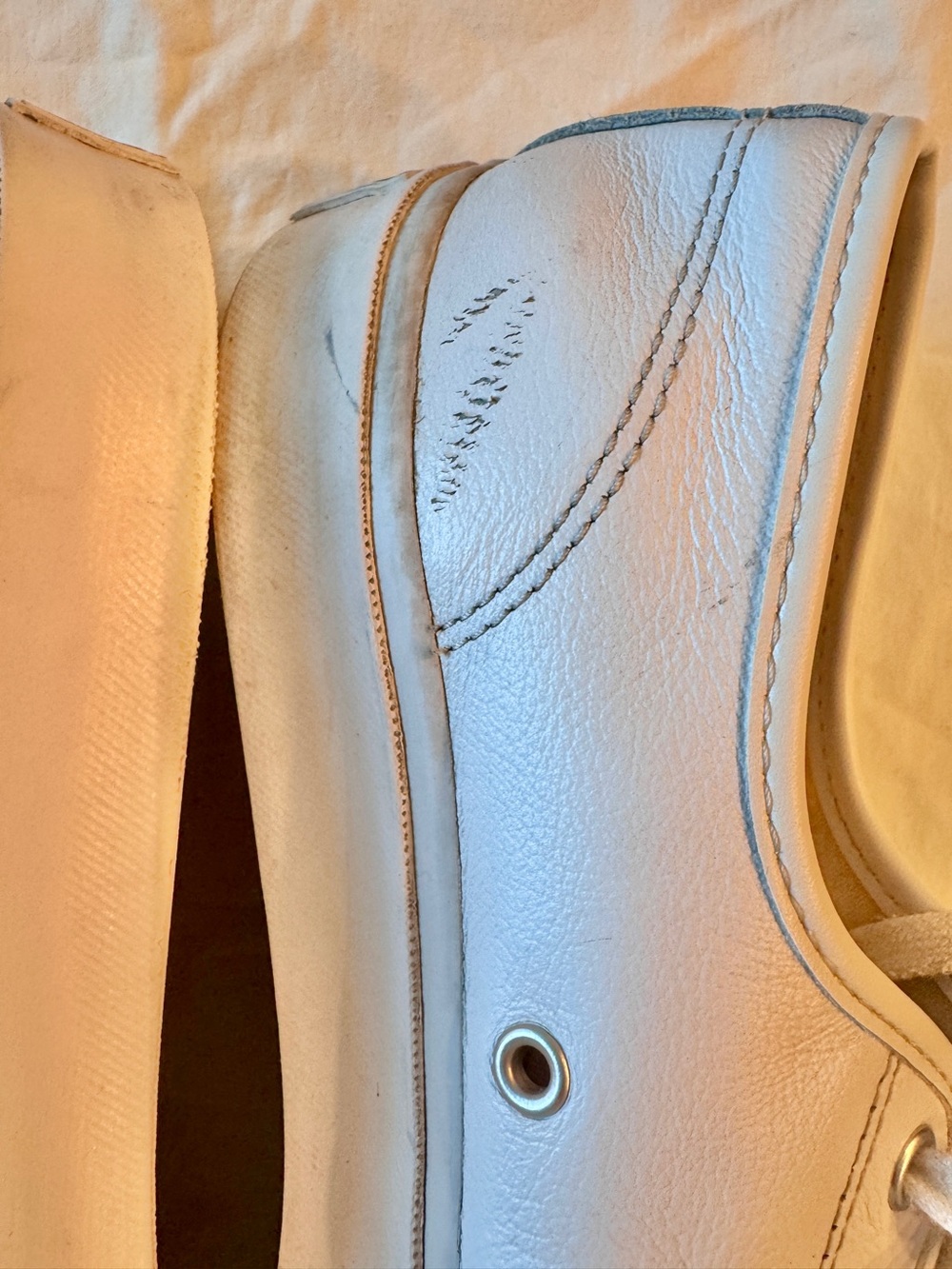 Converse - Jack Purcell 'White' size 12M 13.5W - Picture 7 of 10